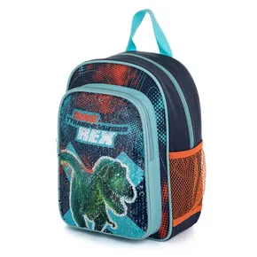 Rucksack für Vorschulkinder mit Premium-Dinosaurier-Pailletten